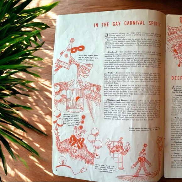 Vintage 1944 Dennison “Gay Decorations” Party Ideas Pamphlet – Retro Ephemera - Picture 7 of 13